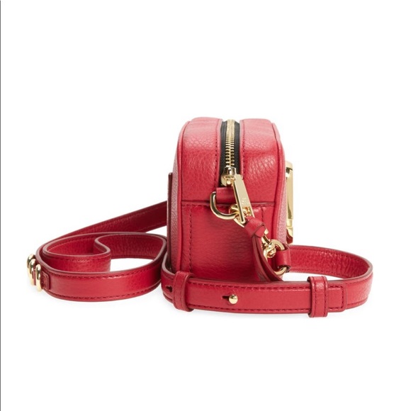 THE MARC JACOBS The Softshot 17 Leather Bag Red - Picture 4 of 10